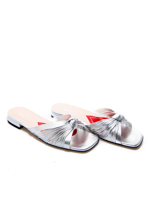 gucci sandals silver