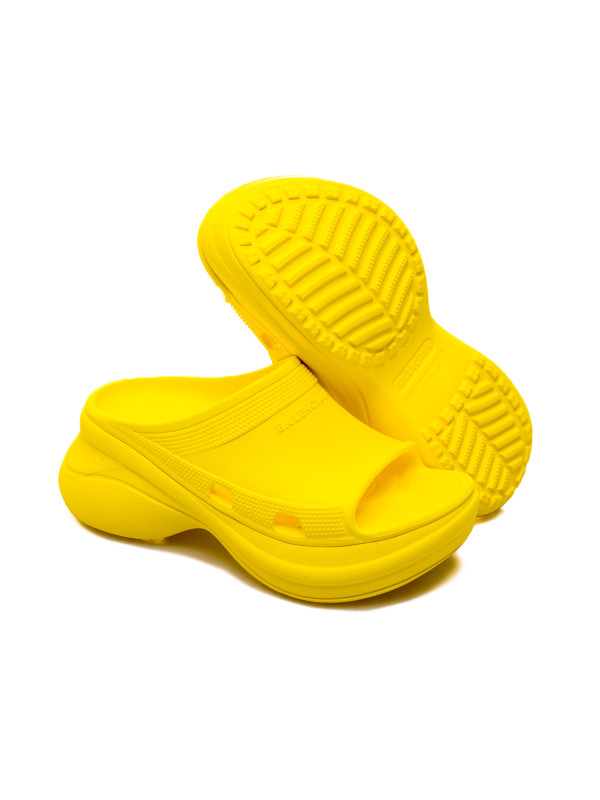 balenciaga crocs yellow