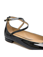 Stuart Weitzman eden strap flat zwart