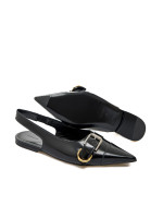 Givenchy voyou slingback flat zwart