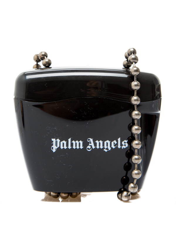 palm angels black padlock bag