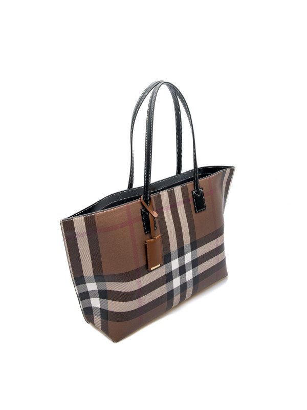 Burberry Ll Md Soft Tb Tote Brown 