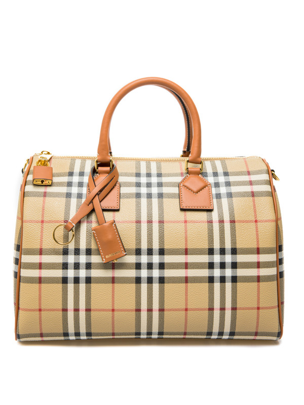 Burberry Check Medium Bowling Bag