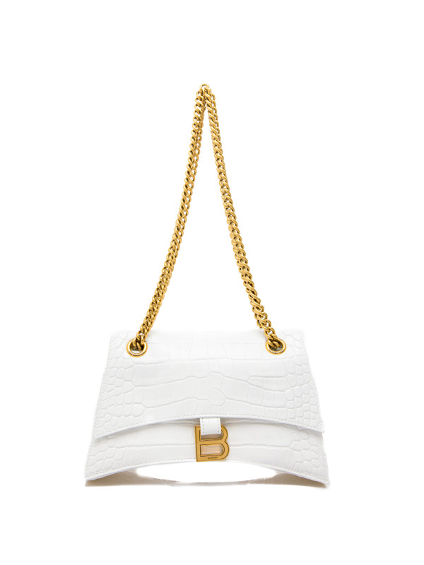 white crocodile handbag