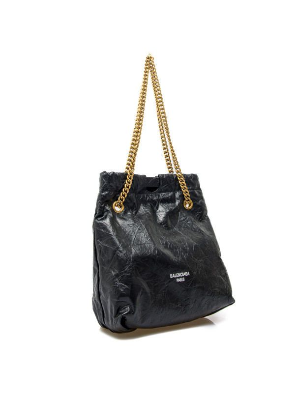 Balenciaga crush tote s zwart