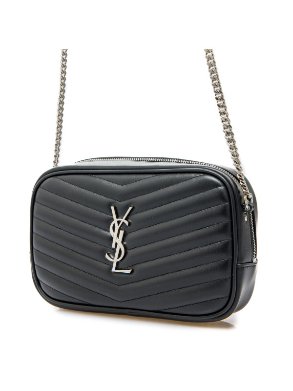 Saint Laurent ysl m.bag mono zwart