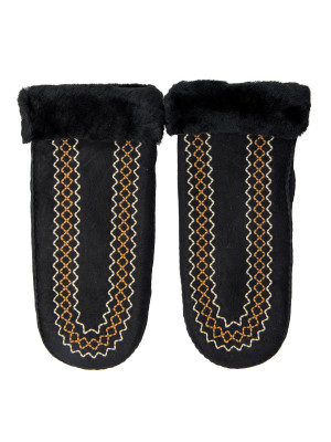 UGG  UGG  w atherson embr mitten black