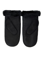 UGG  sheepskin embr mitten zwart