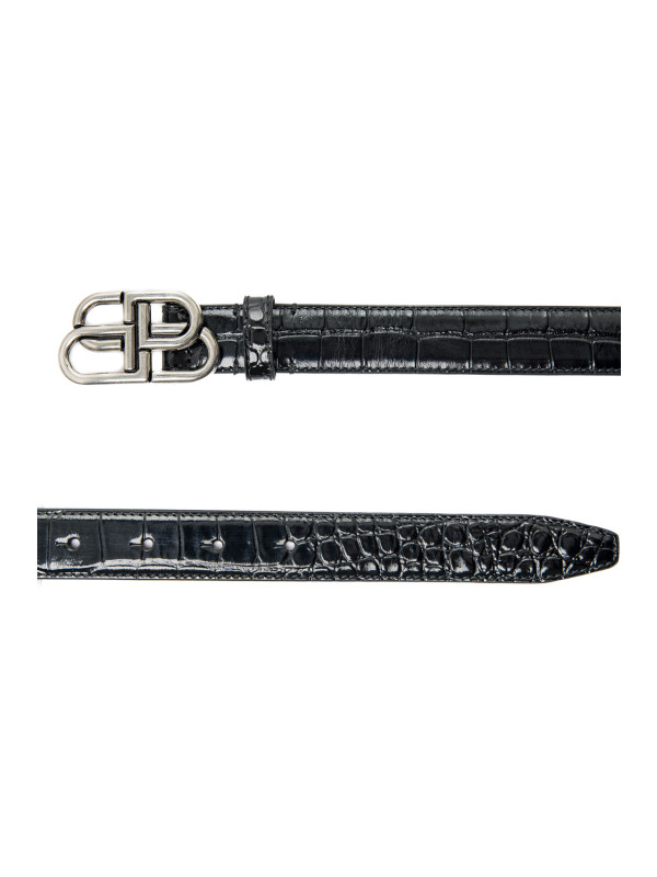 Balenciaga bb thin belt 25 zwart