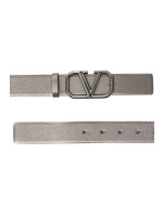 Valentino Garavani buckle belt grijs