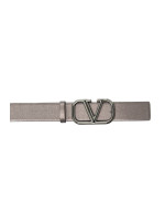 Valentino Garavani buckle belt grijs