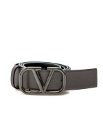 Valentino Garavani buckle belt grijs