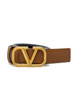 Valentino Garavani buckle belt bruin