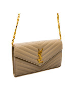 Saint Laurent ysl c.wall(153y)mono beige