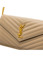 Saint Laurent ysl c.wall(153y)mono beige