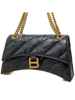 Balenciaga crush chain bag s zwart