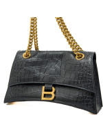 Balenciaga crush chain bag s zwart