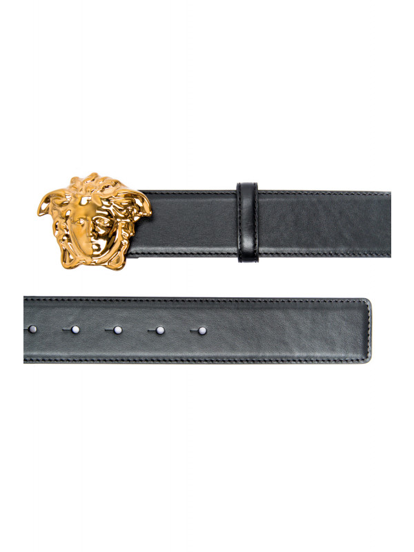 black versace belt black buckle