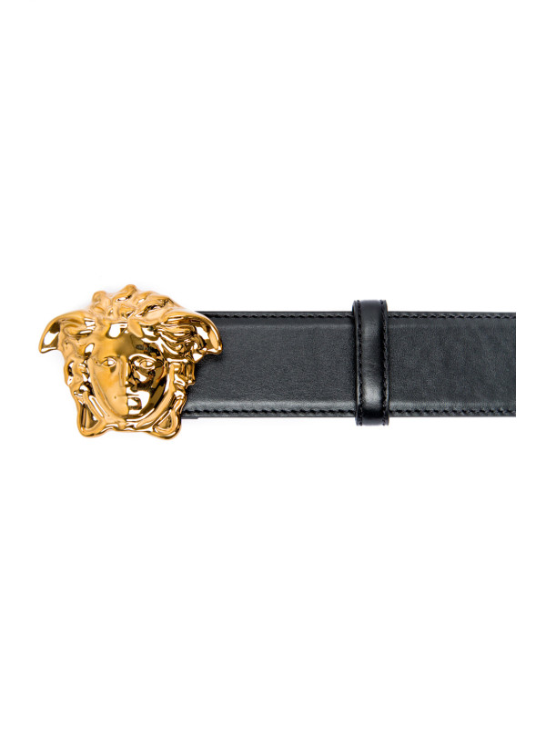 black versace belt black buckle