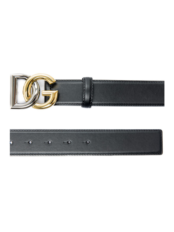 Dolce & Gabbana Logo Belt Black 