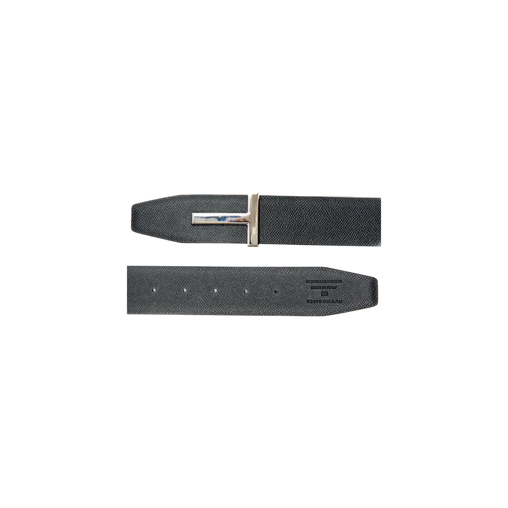 Tod's - T Timeless Reversible Belt in Leather, Blue, 105 - Belts