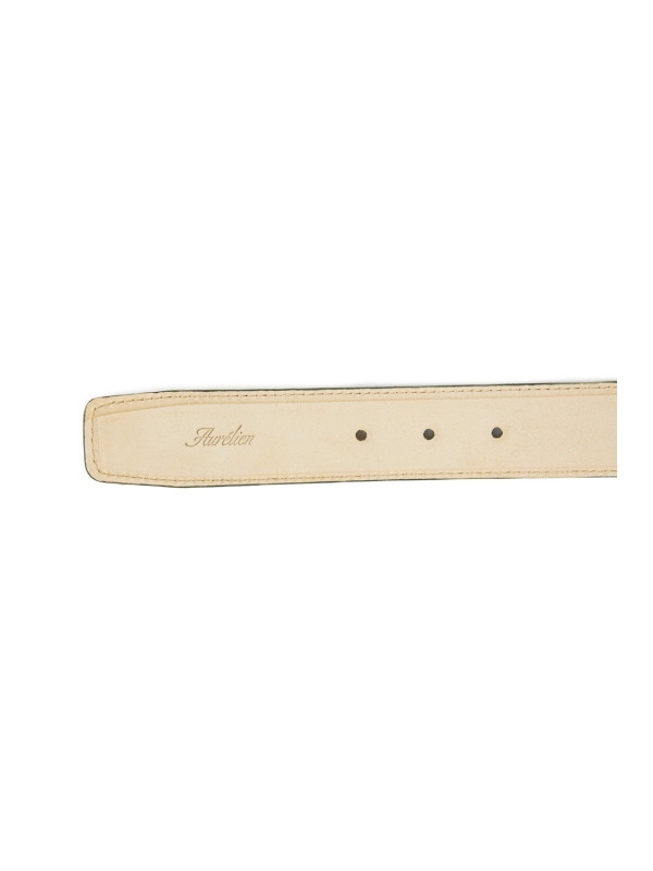 Aurélien suede leather belt groen