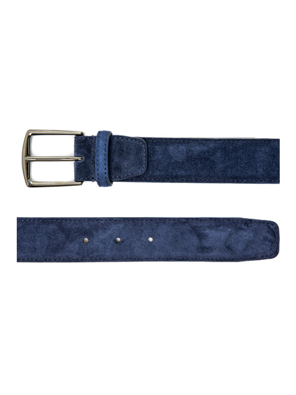 Aurélien suede leather belt blauw