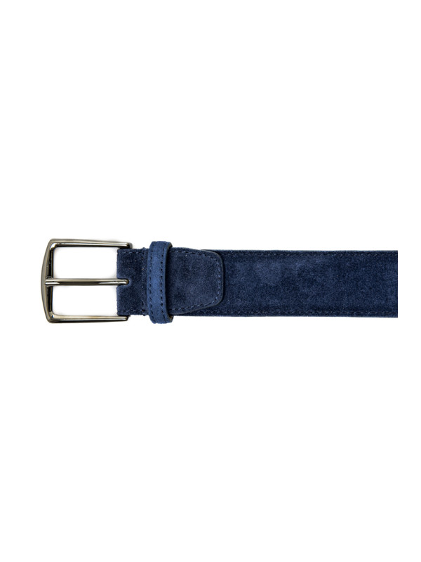 Aurélien suede leather belt blauw