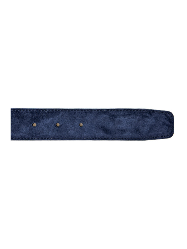 Aurélien suede leather belt blauw