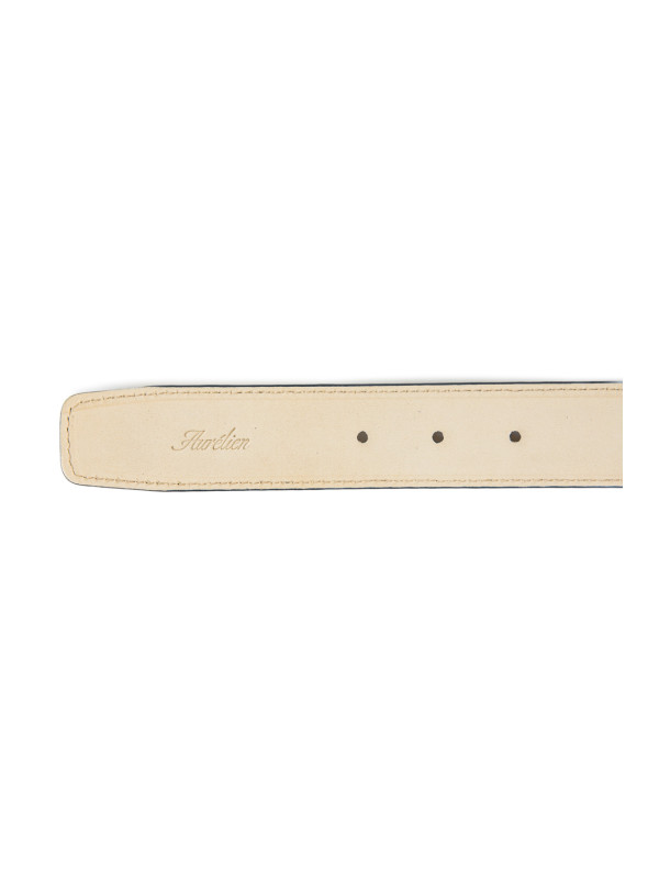 Aurélien suede leather belt blauw