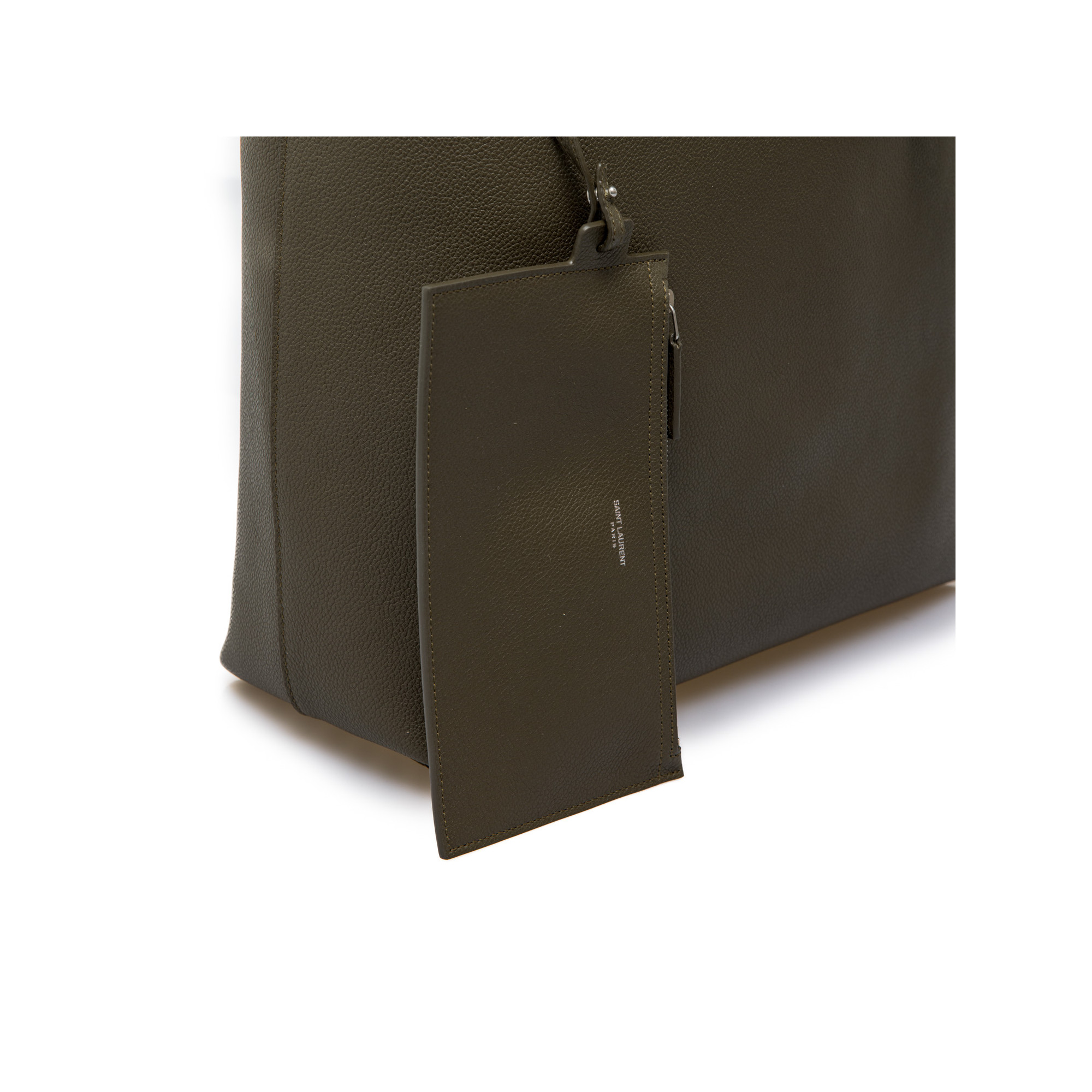 Bold Leather Tote Bag in Black - Saint Laurent