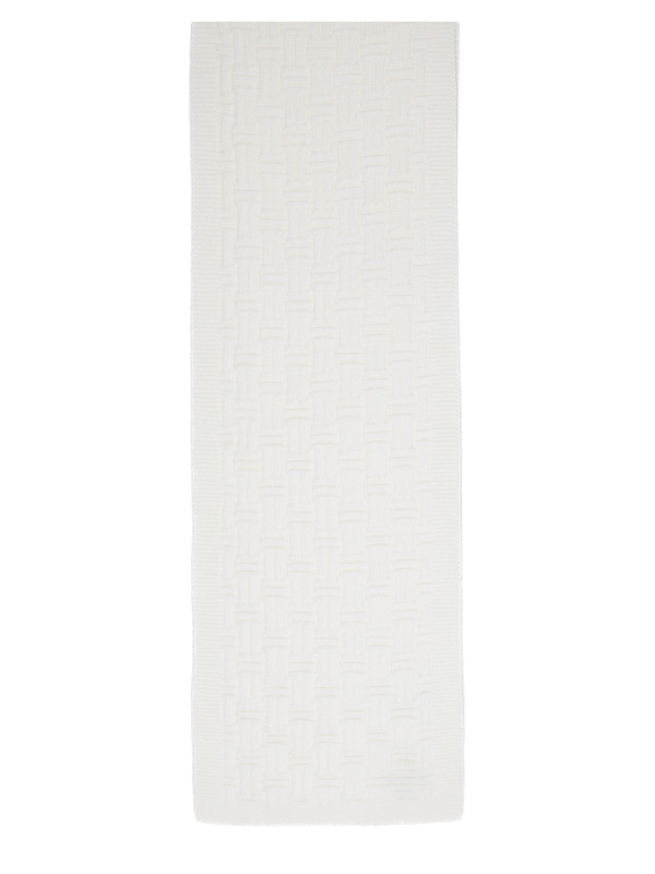 Casablanca column stitch scarf white Casablanca  column stitch scarf white - www.derodeloper.com - Derodeloper.com