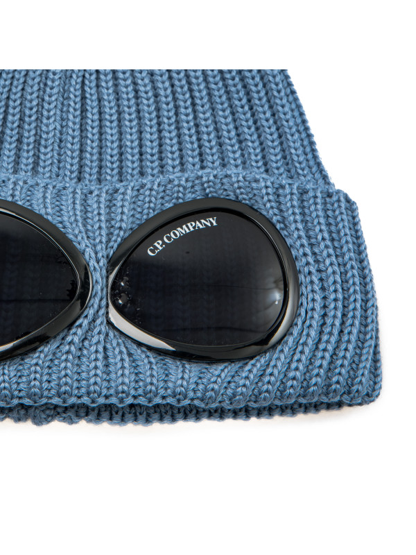 C.P. COMPANY goggle beanie grijs