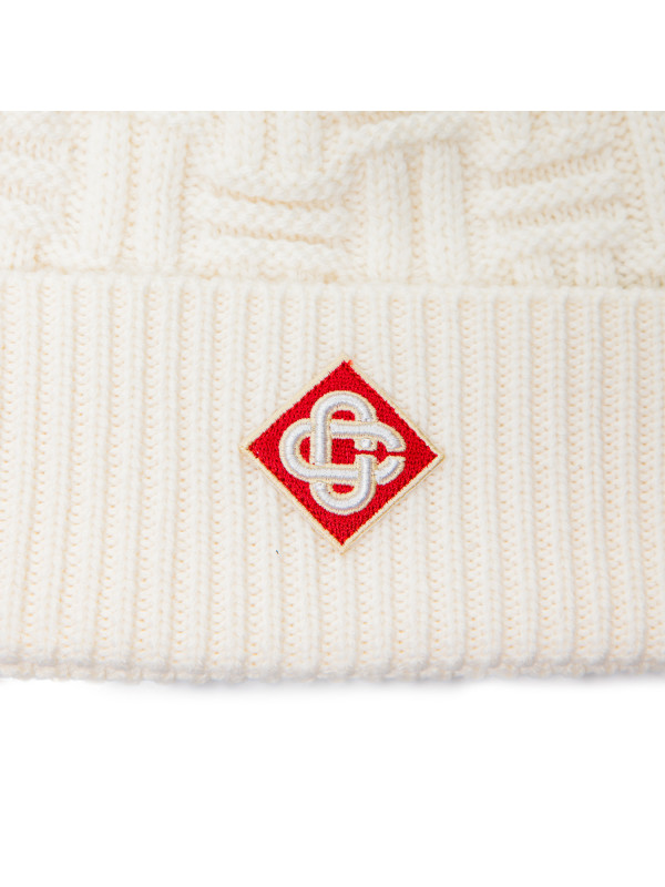 Casablanca column stitch hat white Casablanca  column stitch hat white - www.derodeloper.com - Derodeloper.com