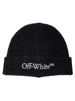 Off White bookish knit beanie zwart