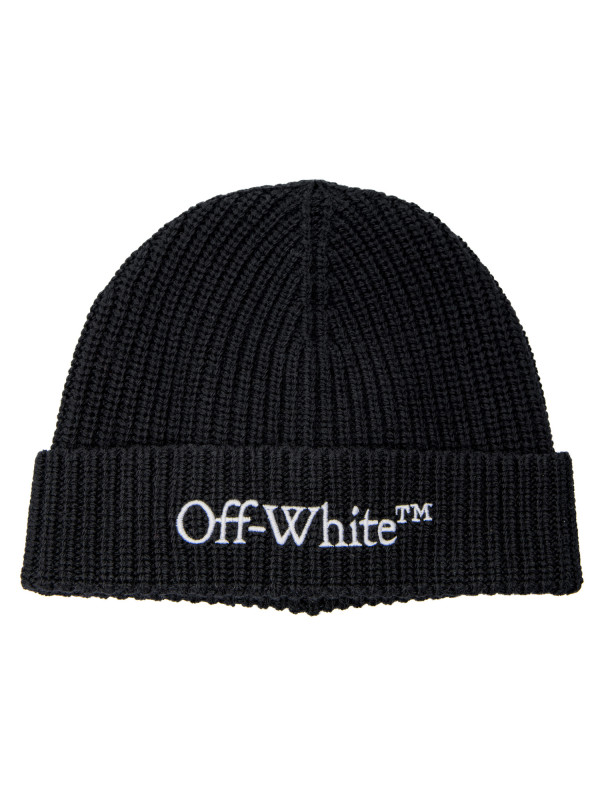 Off White bookish knit beanie black Off White  bookish knit beanie black - www.derodeloper.com - Derodeloper.com