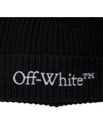 Off White bookish knit beanie zwart