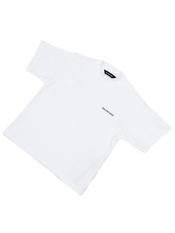 white balenciaga crop top