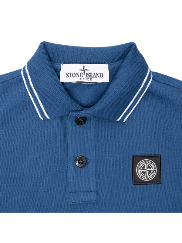 stone island polo shirt blue