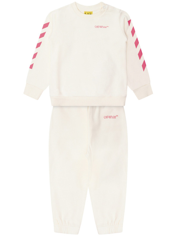 Off white outlet stripe red tracksuit