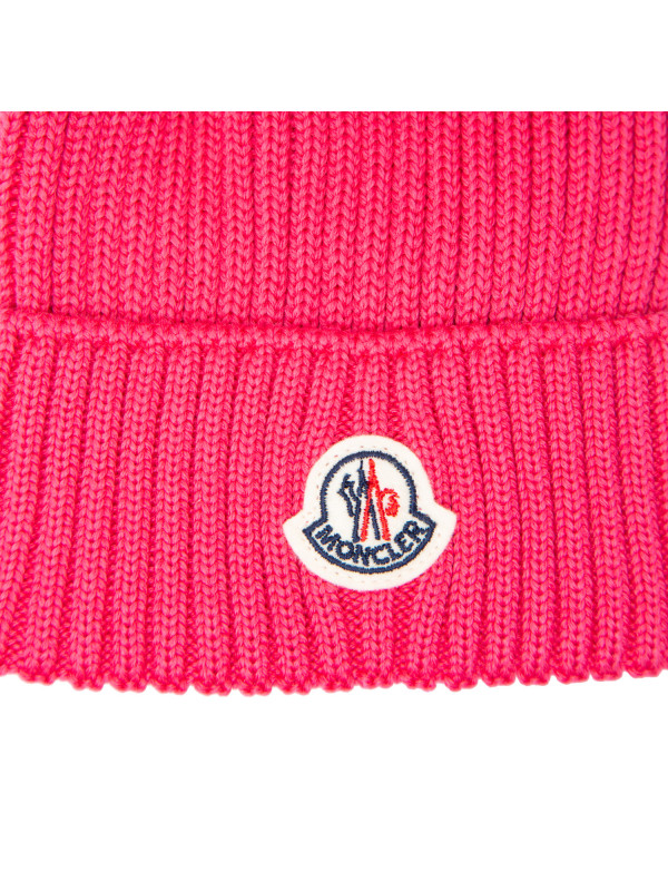 pink moncler hat