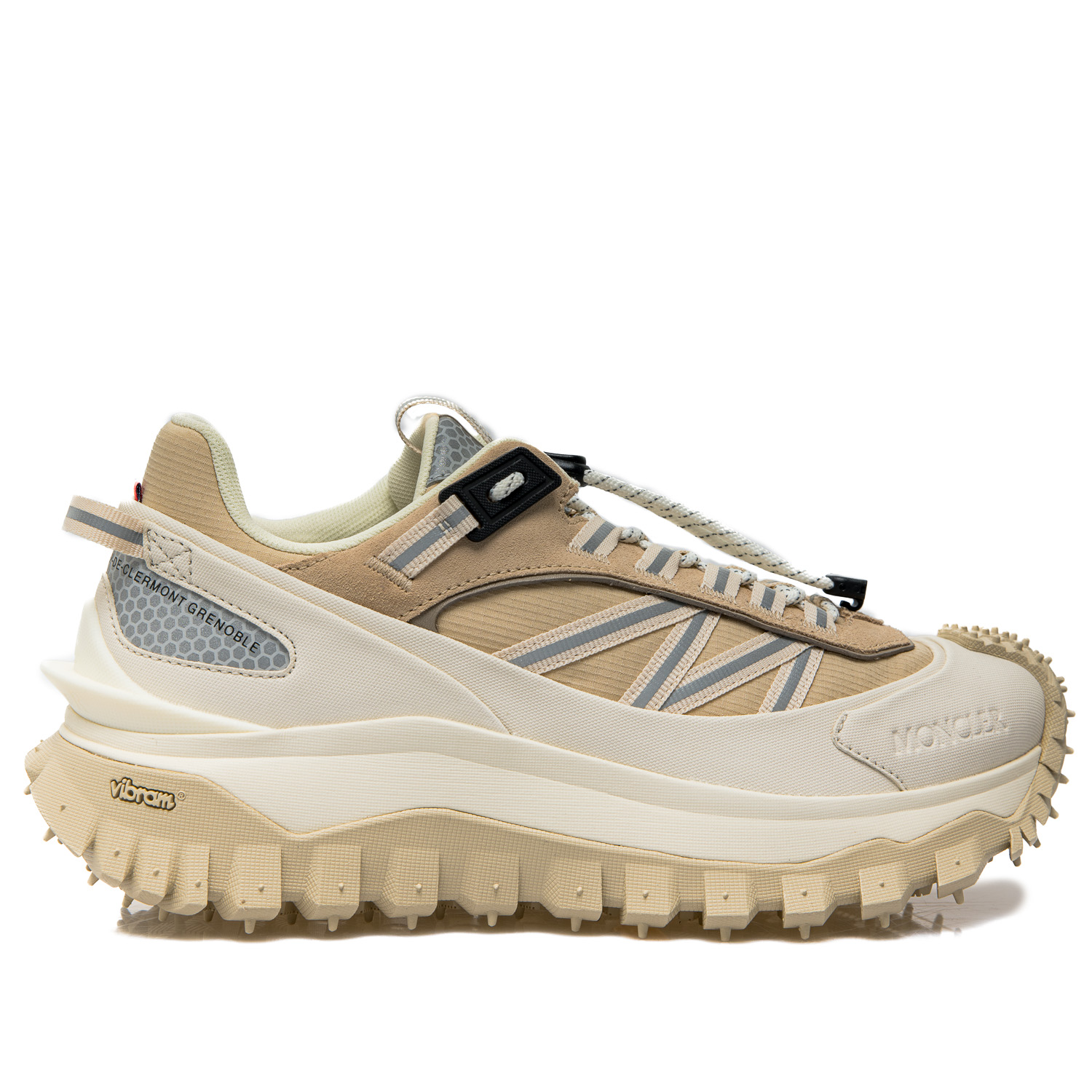 Moncler suede mesh hot sale runner