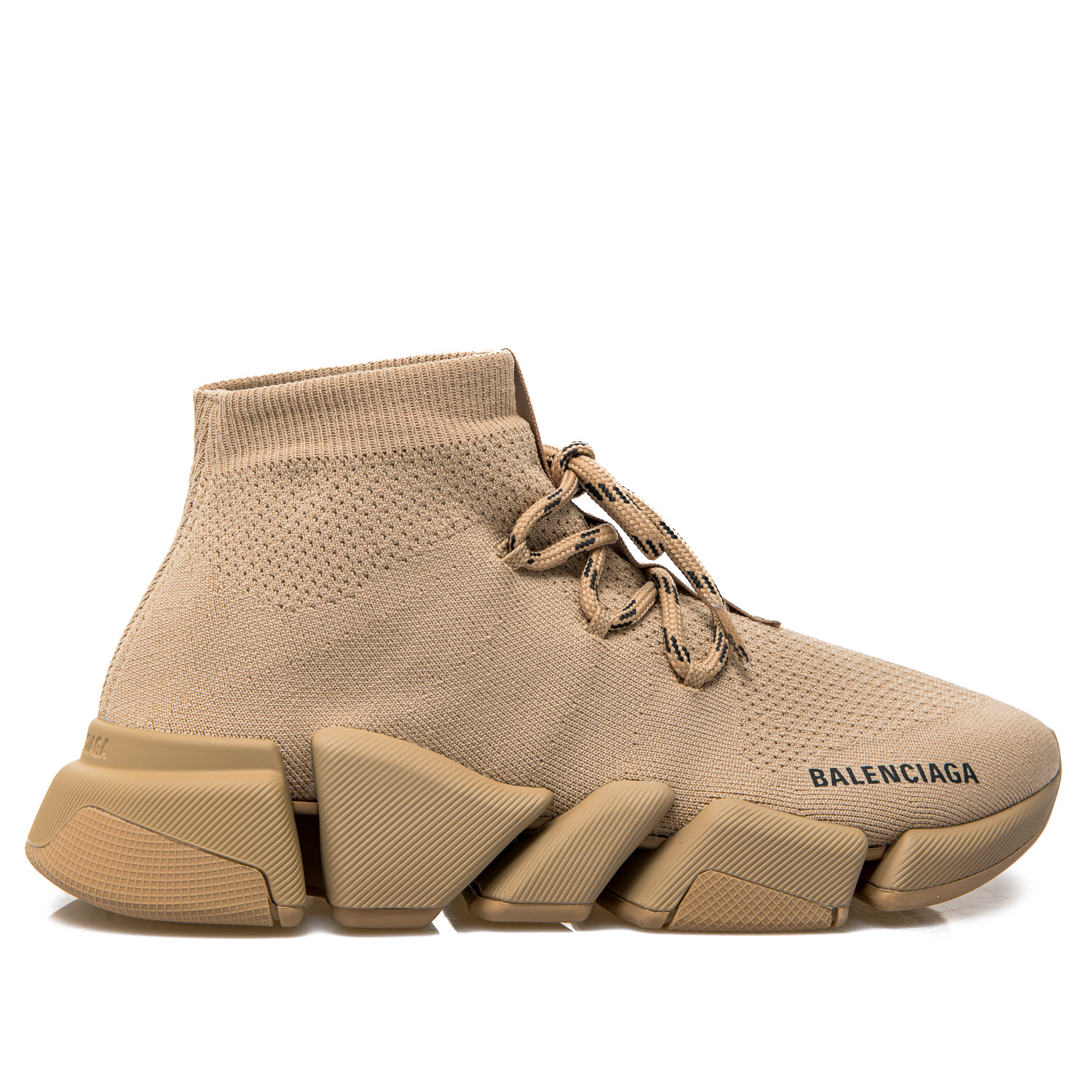 Balenciaga speed best sale knit mens brown