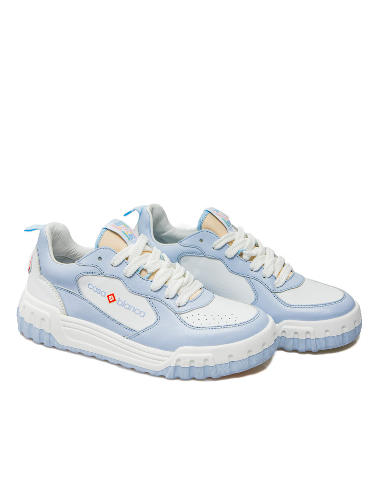 Casablanca pastel court sneaker Casablanca Pastel Court Sneakerblauw - www.credomen.com - Credomen