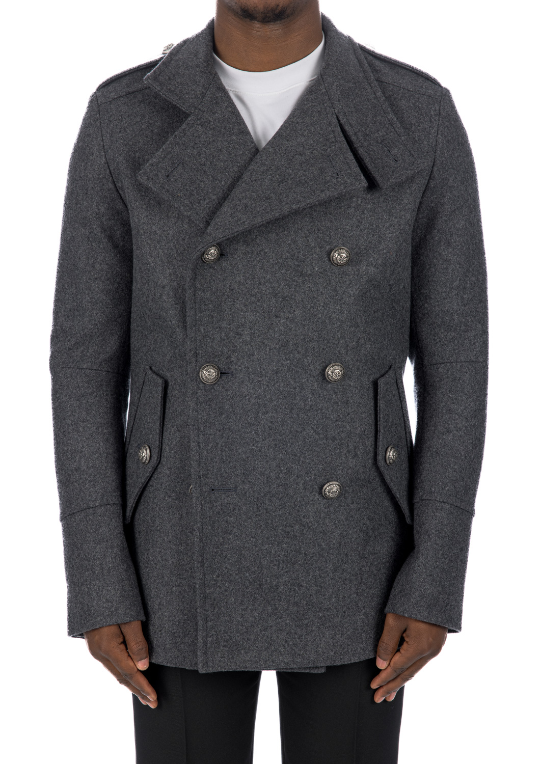 Balmain - Officer Coat with Belt