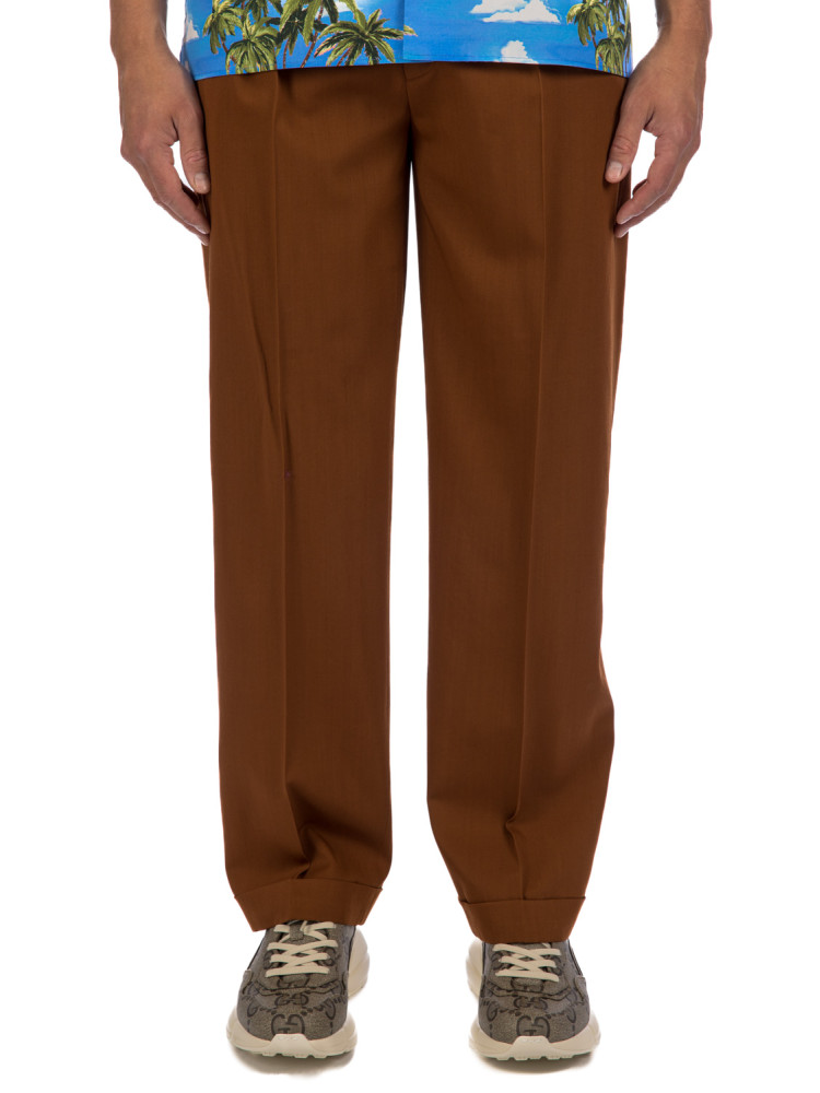 Cropped trousers with turned-up ankle Gucci | Ratti Boutique