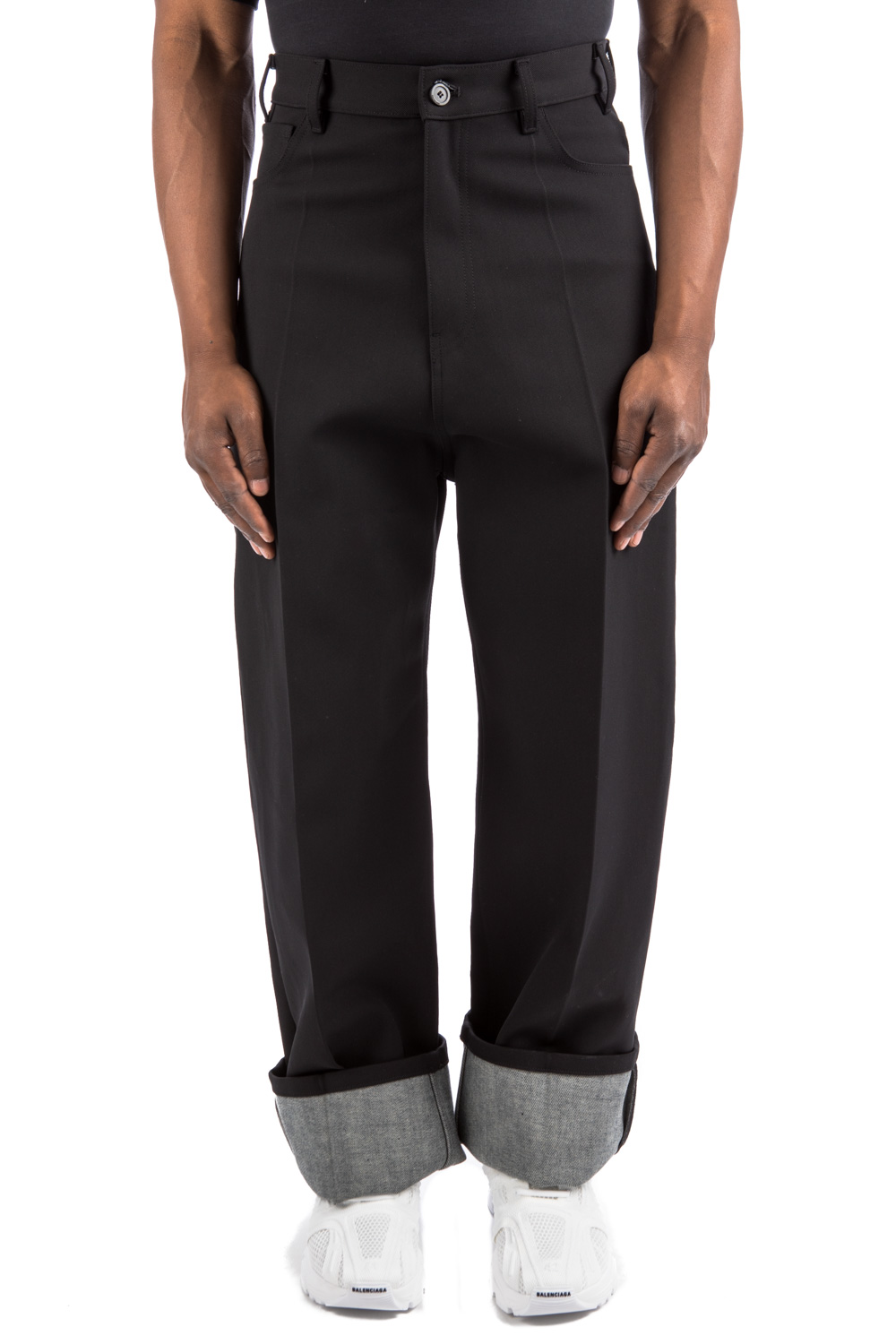 balenciaga wool pants