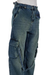 Flaneur Homme cargo pants Flaneur Homme  CARGO PANTSblauw - www.credomen.com - Credomen