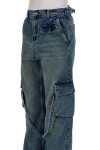 Flaneur Homme cargo pants Flaneur Homme  CARGO PANTSblauw - www.credomen.com - Credomen