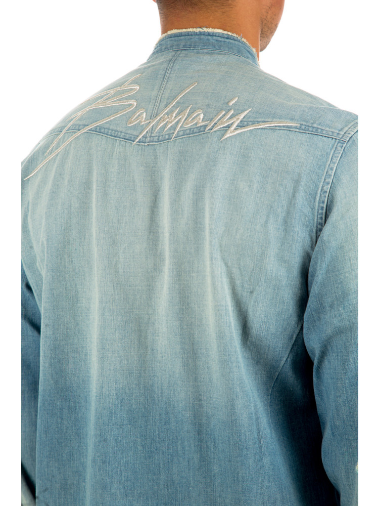 Balmain destroyed denim back Balmain  DESTROYED DENIM BACKblauw - www.credomen.com - Credomen